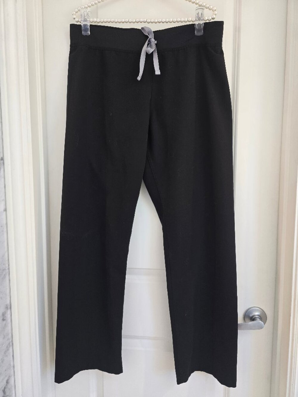 Figs Black Livingston Technical Collection Scrub Pant Womens Size Large